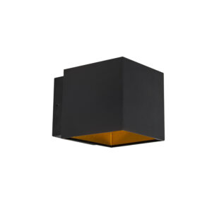 Designové nástěnné svítidlo černé / zlaté vč. LED – Caja
