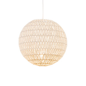 Retro závěsná lampa bílá 40 cm – Lina Ball 40