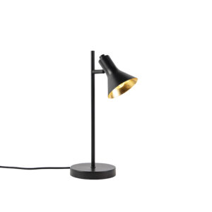 Moderní stolní lampa černá se zlatým 1 světlem – Magno