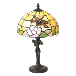 Stolní lampa Sirin ve stylu Tiffany