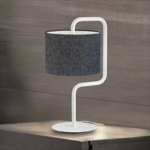 Morfeo – látková stolní lampa antracitová