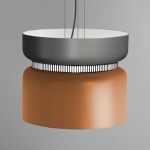 LED závěsné světlo Aspen S, šedá, mango 40 cm