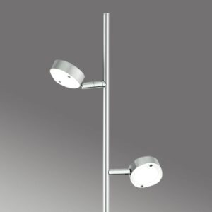 Minimalistická stojací lampa LED SATURN, 2zdrojová