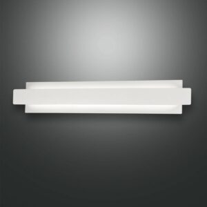 LED nástěnné světlo Regolo s kovovým čelem bílá
