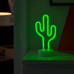 LED dekorativní světlo kaktus