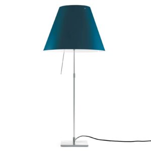 Luceplan Costanza stolní lampa D13i hliník/modrá