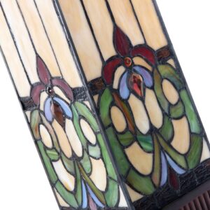 Stolní lampa 5907 pestré stínidlo ve stylu Tiffany