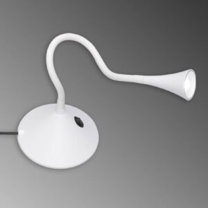 Flexibilní stolní lampa LED Viper v bílé