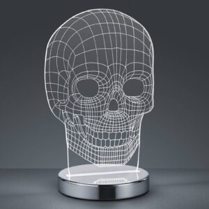 Barva světla přepínací - stolní lampa LED Skull