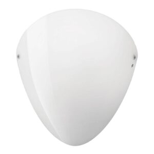 Ovalina – nástěnné světlo E27 bílá lesklá