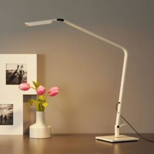 Vibia Flex – stolní lampa LED, leskle bílá