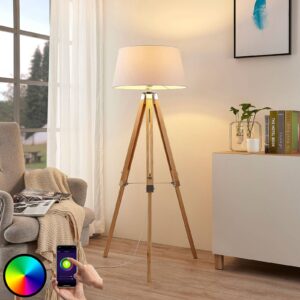 Lindby Smart LED stojací lampa Alessa