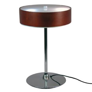 Ušlechtilá stolní lampa Malibu s ebenovým dekorem