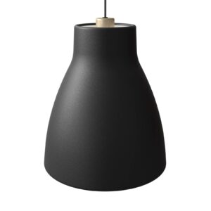 Závěsné světlo Gong, Ø 32 cm, černá