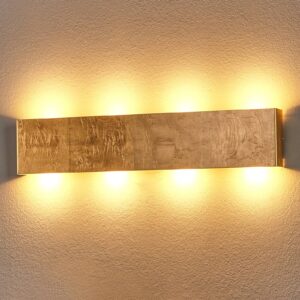 Maja – LED nástěnné světlo antik zlatá