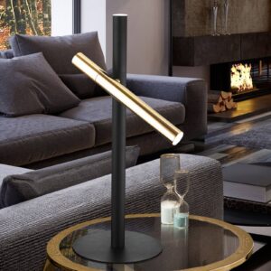 Stolní lampa LED Varas, černý/zlatý, 2 zdroje