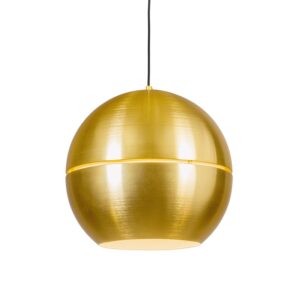 Retro závěsná lampa zlatá 40 cm – plátek