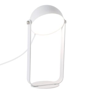 LED stolní lampa Hemi otočné stínidlo bílé