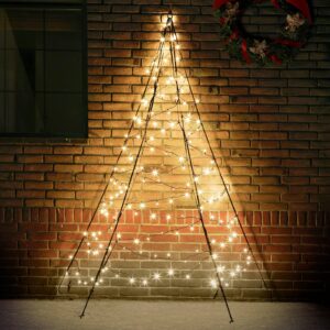 Silueta vánočního stromu stěna Fairybell – 2 m