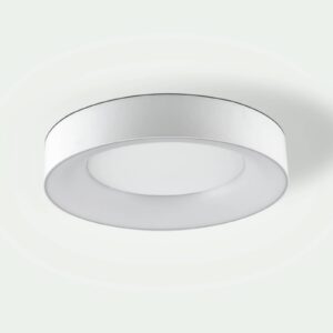 LED stropní světlo Sauro, Ø 40 cm, bílá