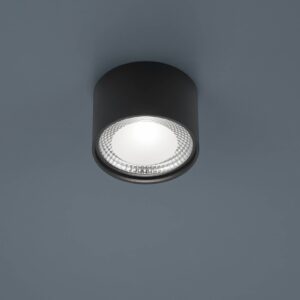 Helestra Kari LED stropní světlo, kulaté černá