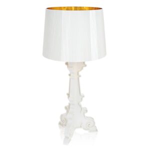 Kartell Bourgie LED stolní lampa E14, bílá/zlatá