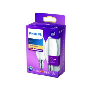 Philips LED svíčka B35 E14 4