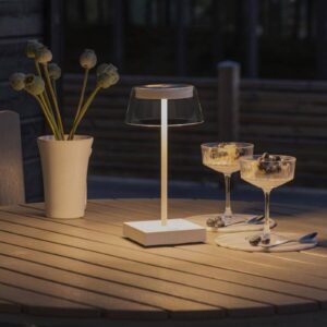 LED stolní lampa Scilla s USB