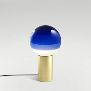 MARSET Dipping Light S stolní lampa modrá/mosaz