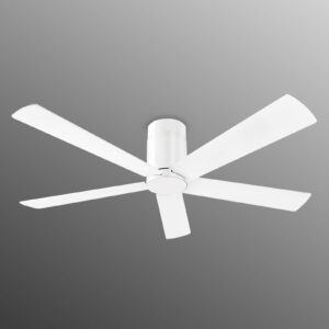 Čirý designový stropní ventilátor Rodas – bílá