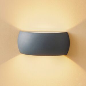 Nástěnné světlo Bow up/down keramika šedá 32 cm