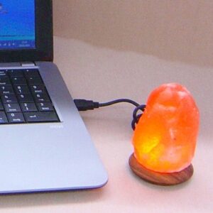 LED solná lampa Compus s USB pro počítač