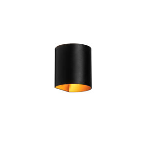Moderní nástěnná lampa černá s mosazí – Sabbio