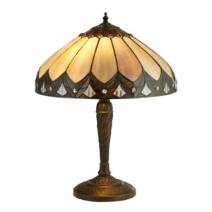 Stolní lampa Pearl ve stylu Tiffany