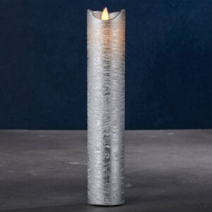 LED svíčka Sara Exclusive stříbrná