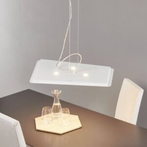 Moderní závěsné světlo LED Fuorisquadra, bílé