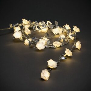 LED světelný řetěz listy a květy 25 zdrojů