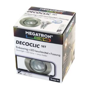 LED spot Decoclic Set GU10 4,5 W, železo