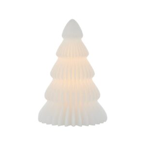 LED deko světlo Claire, strom z bílého vosku 19cm