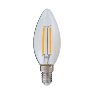 E14 LED svíčka žárovka filament 4W