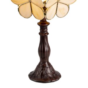 Stolní lampa 5LL-6095 v designu Tiffany, béžová
