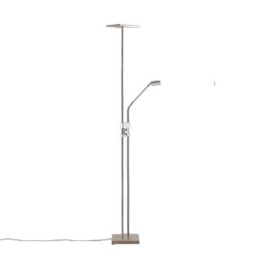 LED stojací lampa Jonne, čtecí světlo, hranatá