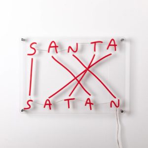 LED dekor nástěnné světlo Santa-Satan