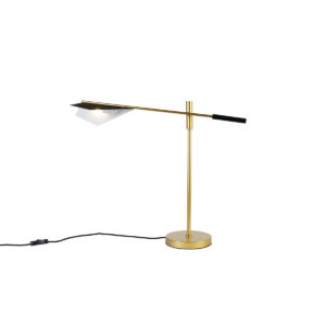 Designová stolní lampa černá se zlatou – Sinem