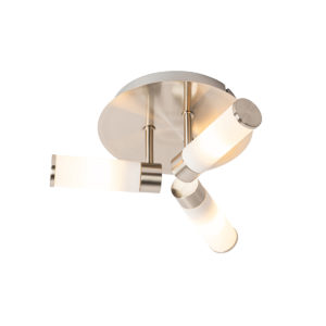 Moderní koupelnové stropní svítidlo ocelové 3-světelné IP44 – Vana