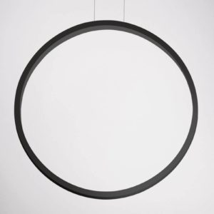 Cini&NIls Assolo – černé závěsné světlo LED 70 cm