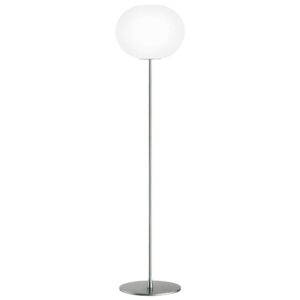 FLOS Glo-Ball Floor 3 stojací lampa stříbrná matná