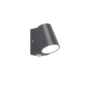 Venkovní lampa antracitová s pohybovým senzorem včetně LED – Uma
