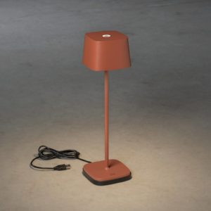 LED stolní lampa Capri venkovní, baterie
