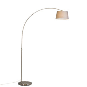 Inteligentní oblouková lampa ocelové stínítko šedá včetně WiFi A60 – Arc Basic